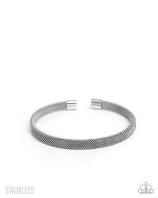 Stainless Surety - Silver - Stainless Steel - Summer Party Pack 2025 Exclusive - Paparazzi Accessories