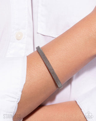 Stainless Surety - Silver - Stainless Steel - Summer Party Pack 2025 Exclusive - Paparazzi Accessories