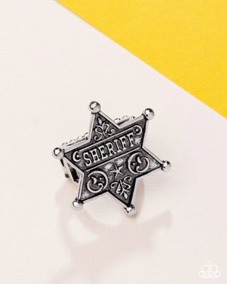 Sheriffs Star - Silver - Summer Party Pack 2025 Exclusive - Paparazzi Accessories