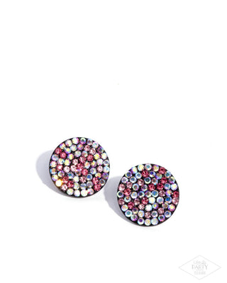 Radiant Ripples - Multi - Paparazzi Post Earrings - Pink Diamond Exclusive