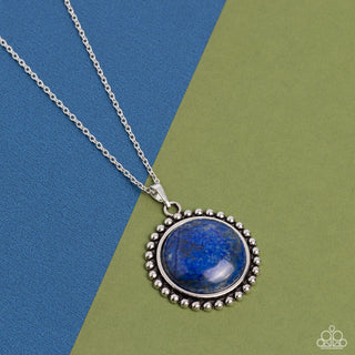 Sonoran Summer - Blue - Round Lapis Lazuli Stone Paparazzi Necklace