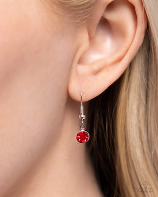 Starry Shopaholic - Red- Colorful Gem Star Paparazzi Short Necklace