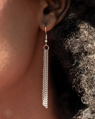 Copious Command - Silver - Paparazzi Short Necklace - August 2024 Magnificent Musings