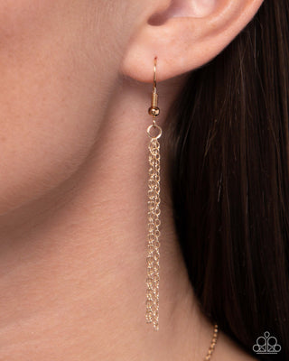 Trendy Tassel - Gold - Necklace Lanyard
