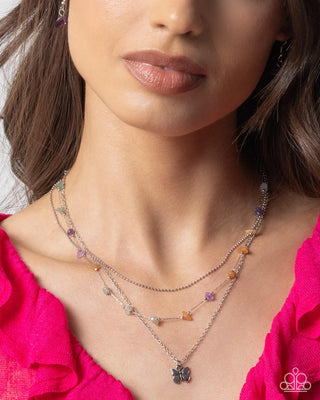Complete Look - Free-Spirited Favorite Necklace & Free-Spirited Fondness Bracelet - Purple and Butterfly Set