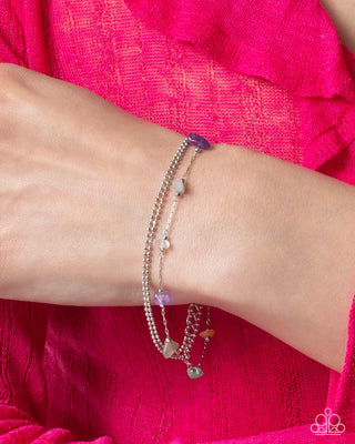 Complete Look - Free-Spirited Favorite Necklace & Free-Spirited Fondness Bracelet - Purple and Butterfly Set