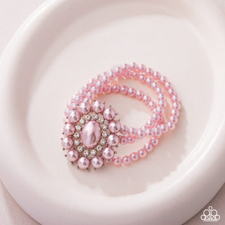 Take A Fancy To - Pink - Stretchy bracelet
