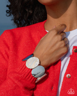 Longing for More - White - Silver Bracelet