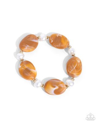 Complete Look - Selective Socialite Necklace & Selective Slay Bracelet - Brown Bead - Set