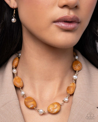 Complete Look - Selective Socialite Necklace & Selective Slay Bracelet - Brown Bead - Set