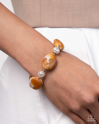 Complete Look - Selective Socialite Necklace & Selective Slay Bracelet - Brown Bead - Set