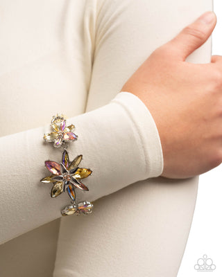Complete Look - Floral Feature Necklace & Floral Factor Bracelet - Yellow Set