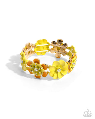 Complete Look - Botanic Beginner Necklace & Exhilarating Elegance - Yellow Flower Set