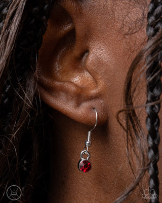 Complete Look - Terrific Trio Necklace & Thrilling Trio Bracelet - Red Set