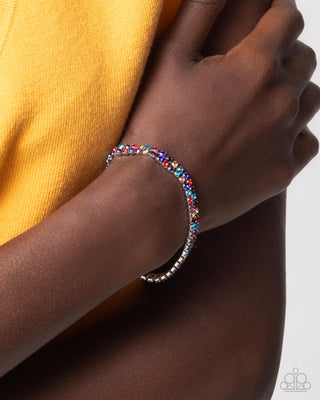 Complete Look - Terrific Trio Necklace & Thrilling Trio Bracelet - Multi Set