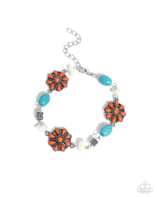 Complete Look - Chill Country Necklace & Triumphant Trellis Bracelet - Orange Set