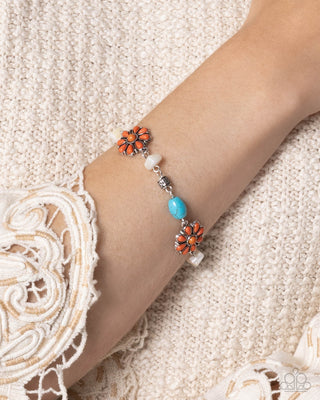 Complete Look - Chill Country Necklace & Triumphant Trellis Bracelet - Orange Set