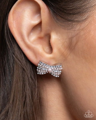 Complete Look - Admirable Aria Bracelet & Adorable Aria Earrings - Pink Bow Set