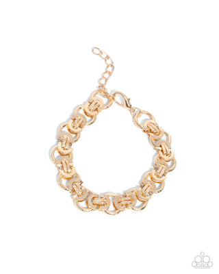 Complete Look - Fatal Fashion Necklace & Fusion Feature - Gold Men's Chain - Set