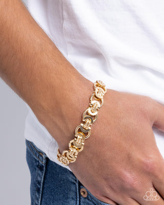 Complete Look - Fatal Fashion Necklace & Fusion Feature - Gold Men's Chain - Set