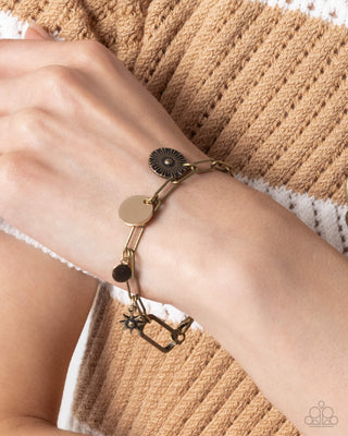 Complete Look - Astral Ambience Necklace & Astral Alias Bracelet - Brass Moon and Star - Set