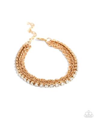 Complete Look - Excessive Embellishment Necklace & Excessive Empire Bracelet - Gold Set