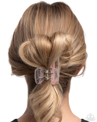 Transparent Texture - Orange - Claw Clip