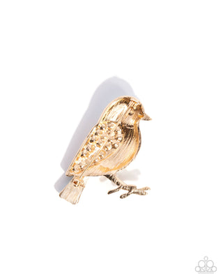 Beneficial Bird - Blue - Brooch