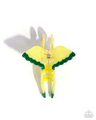 Canary Chic - Yellow - Bird Paparazzi Hair Claw Clip