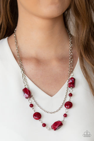 Colorfully Cosmopolitan Red Paparazzi Necklace
