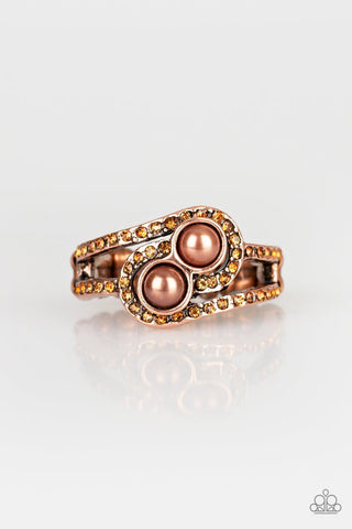 Collect Up Front Copper Paparazzi Ring