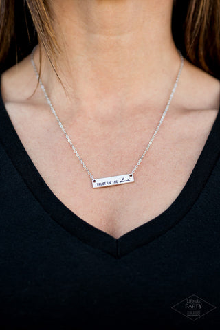 Trust in the Lord Silver Paparazzi Necklace