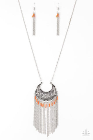Mad About Madagascar Orange Paparazzi Necklace