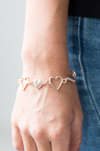 HEART to Handle Rose Gold Paparazzi Bracelet