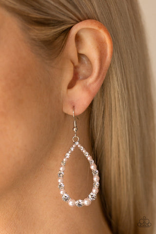 Gala Go-Getter Pink Paparazzi Earrings