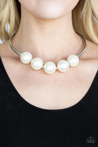 Welcome to Wall Street White Paparazzi Necklace