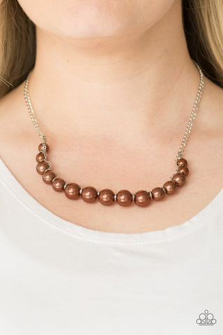The FASHION Show Must Go On! Brown Paparazzi Necklace