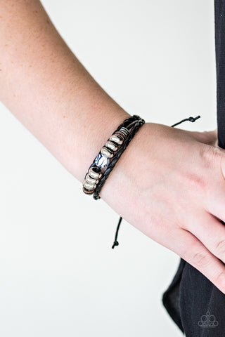 Fearless Forester Black Paparazzi Bracelet