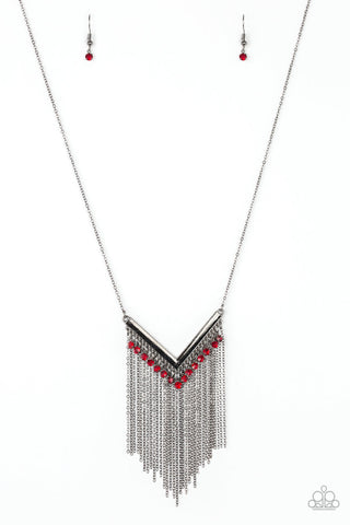 Fashion Peak Red Paparazzi Necklace