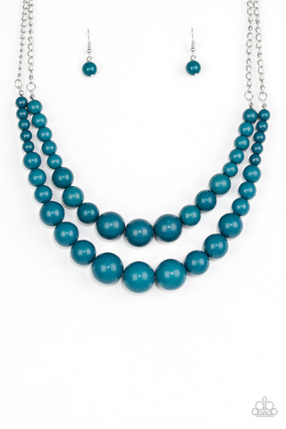 Full BEAD Ahead! Blue Paparazzi Necklace