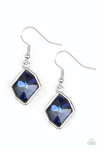 Glow It Up Blue Paparazzi Earrings