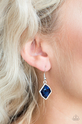 Glow It Up Blue Paparazzi Earrings
