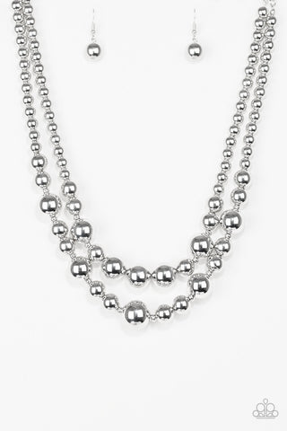 I Double Dare You Silver Paparazzi Necklace