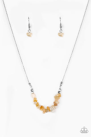 Back to Nature Yellow Paparazzi Necklace