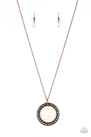 Run Out of RODEO Copper Paparazzi Necklace