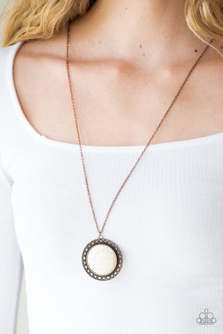 Run Out of RODEO Copper Paparazzi Necklace