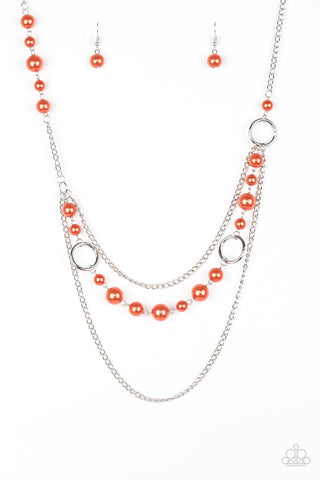 Party Dress Princess Orange Paparazzi Necklace