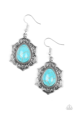 So Santa Fe Blue Paparazzi Earrings