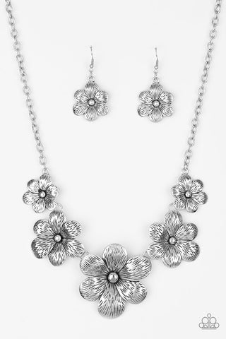 Secret Garden Silver Paparazzi Necklace