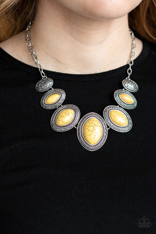 Sierra Serenity Yellow Paparazzi Necklace